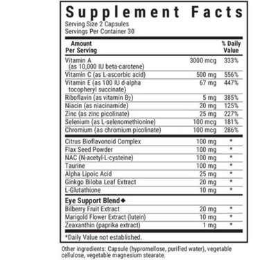 EYE ANTIOXIDANT WITH ZEAXANTHIN FORMULA